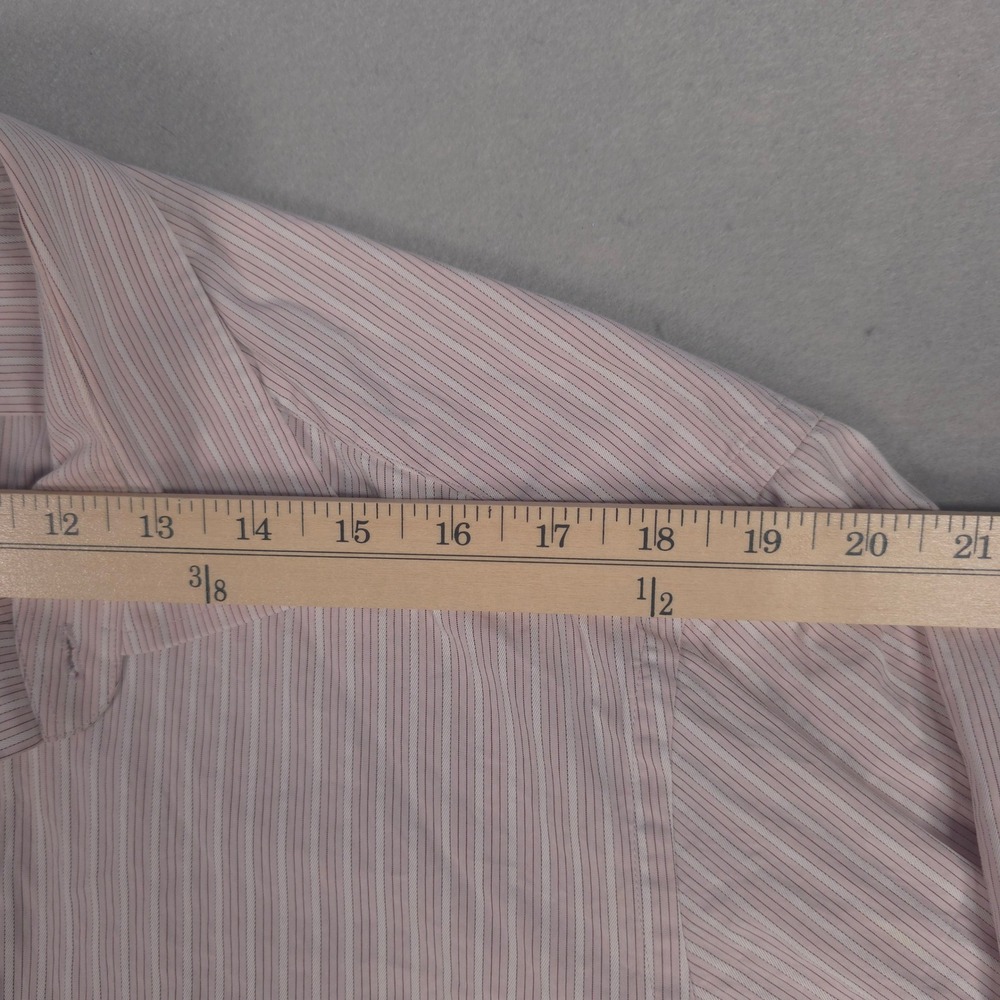Hugo Boss Striped Dress Shirt Button Up‎ Long Sleeve Career Casual 16 34/35 - Picture 6 of 11